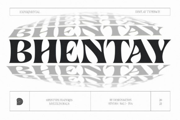 Bhentay: A Bold Display Font for Handmade Creations