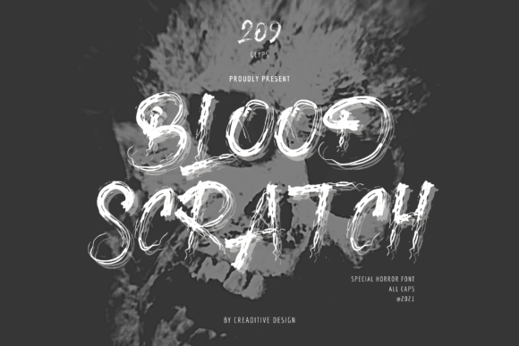 Blood Scratch: A Spooky Display Font for Seasonal Campaigns