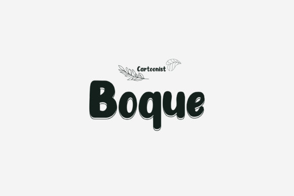 Boque: A Display Font for Bold Visual Statements