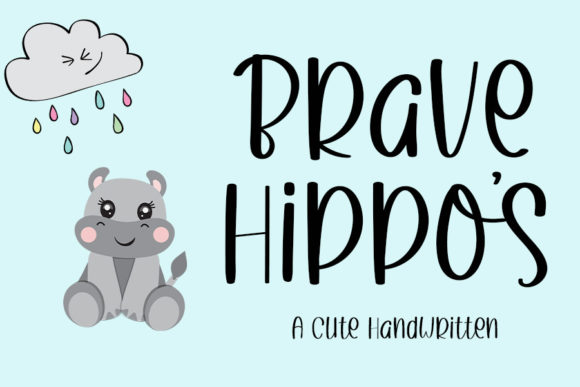 Brave Hippos: A Quirky Display Font for Web Design