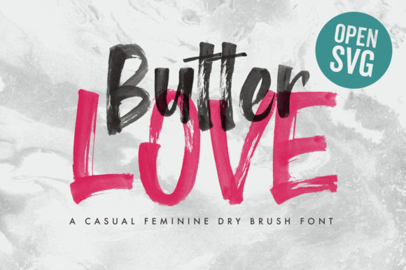 Butter Love: A Playful Display Font for Digital Branding