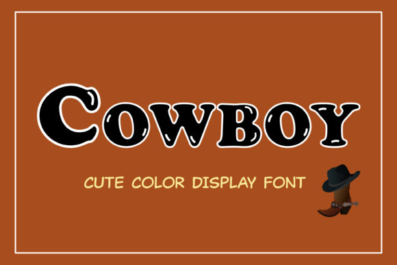 Cowboy Font for Handmade Creations