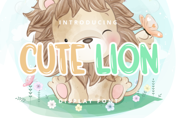 Cute Lion Font for Eye-Catching Campaigns