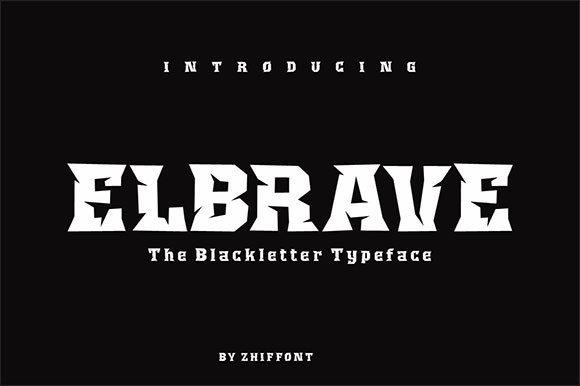 Elbrave: A Bold Display Font for Editorial Design