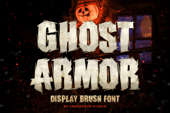 Ghost Armor: A Bold Display Font for Editorial Projects