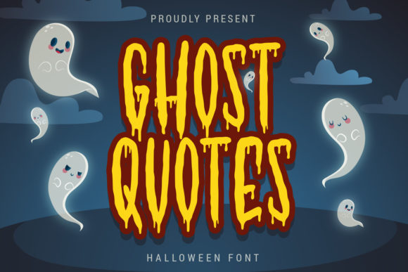 Ghost Quotes: A Spooky Display Font for Craft Creations