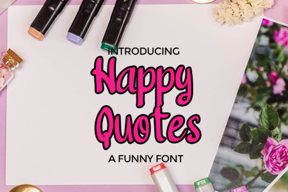 Happy Quotes Font for Business Branding
