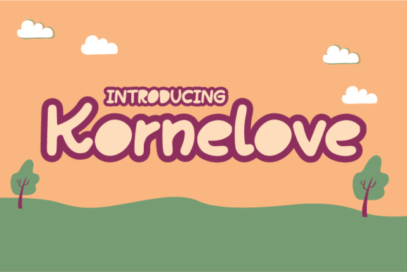 Kornelove Font for Web Design: A Playful Display Typeface