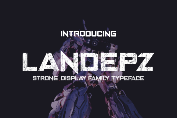Landepz: A Bold Display Font for Branding Projects