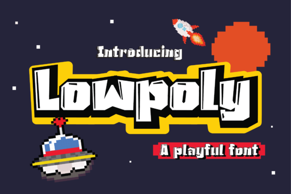 Lowpoly: A Playful Font for Creative Crafters
