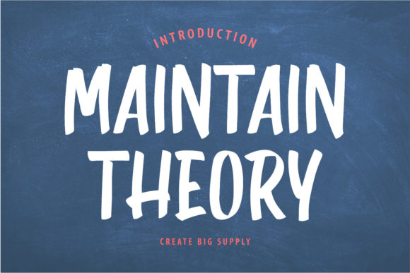 Maintain Theory: A Polished Font for Small Business Branding