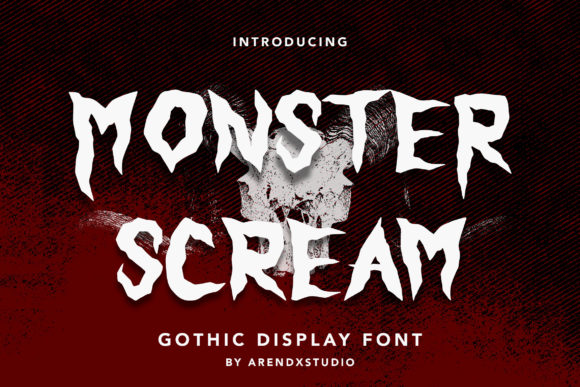 Monster Scream Font for Editorial Design