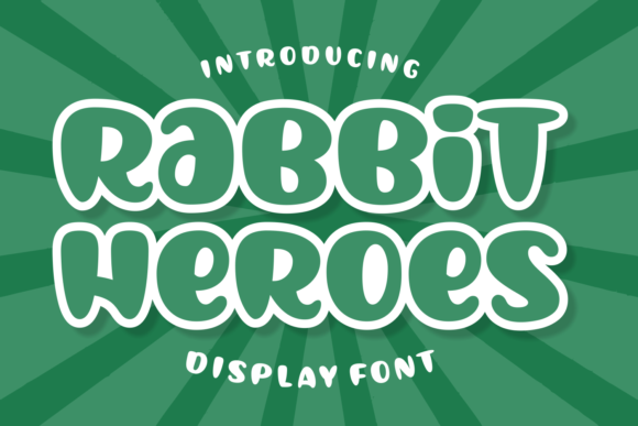 Rabbit Heroes: A Playful Font for Editorial Design
