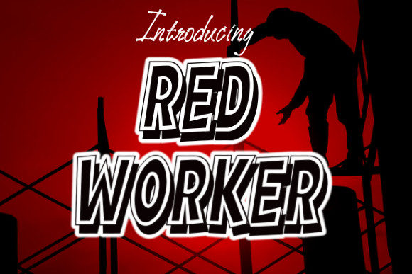 Red Worker: A Sharp Display Font for Modern Branding