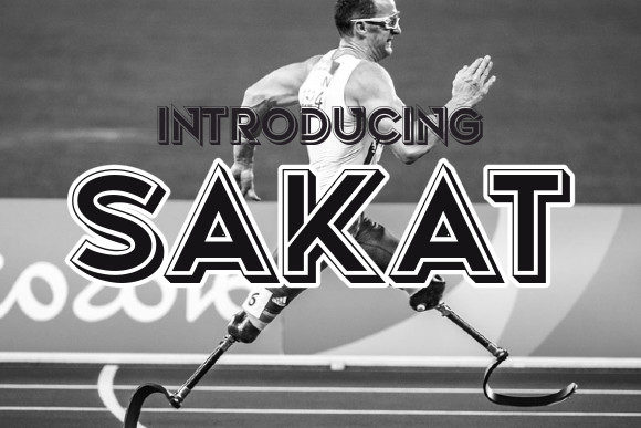 Sakat: A Bold Display Font for Digital Branding
