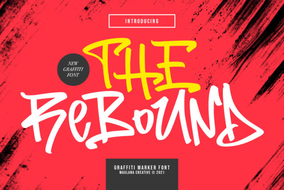 The Rebound Font for Web Design: A Street Art Vibe in Digital Layouts