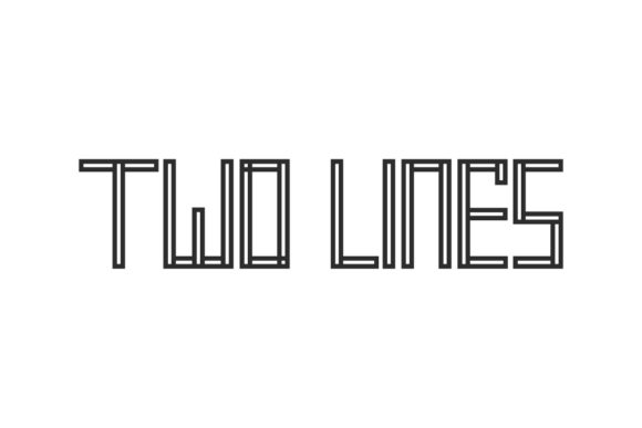 Two Lines Font for Modern Web Design