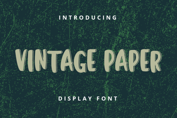 Vintage Paper Font for Timeless Branding